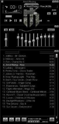 Anvil Rising Winamp skin 2